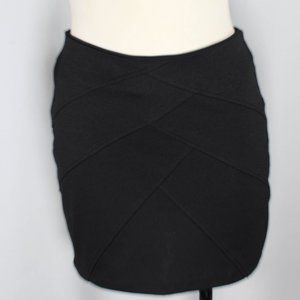 NWT Classic Black Mini Skirt With Detailing Design Goth Aesthetic Date Medium